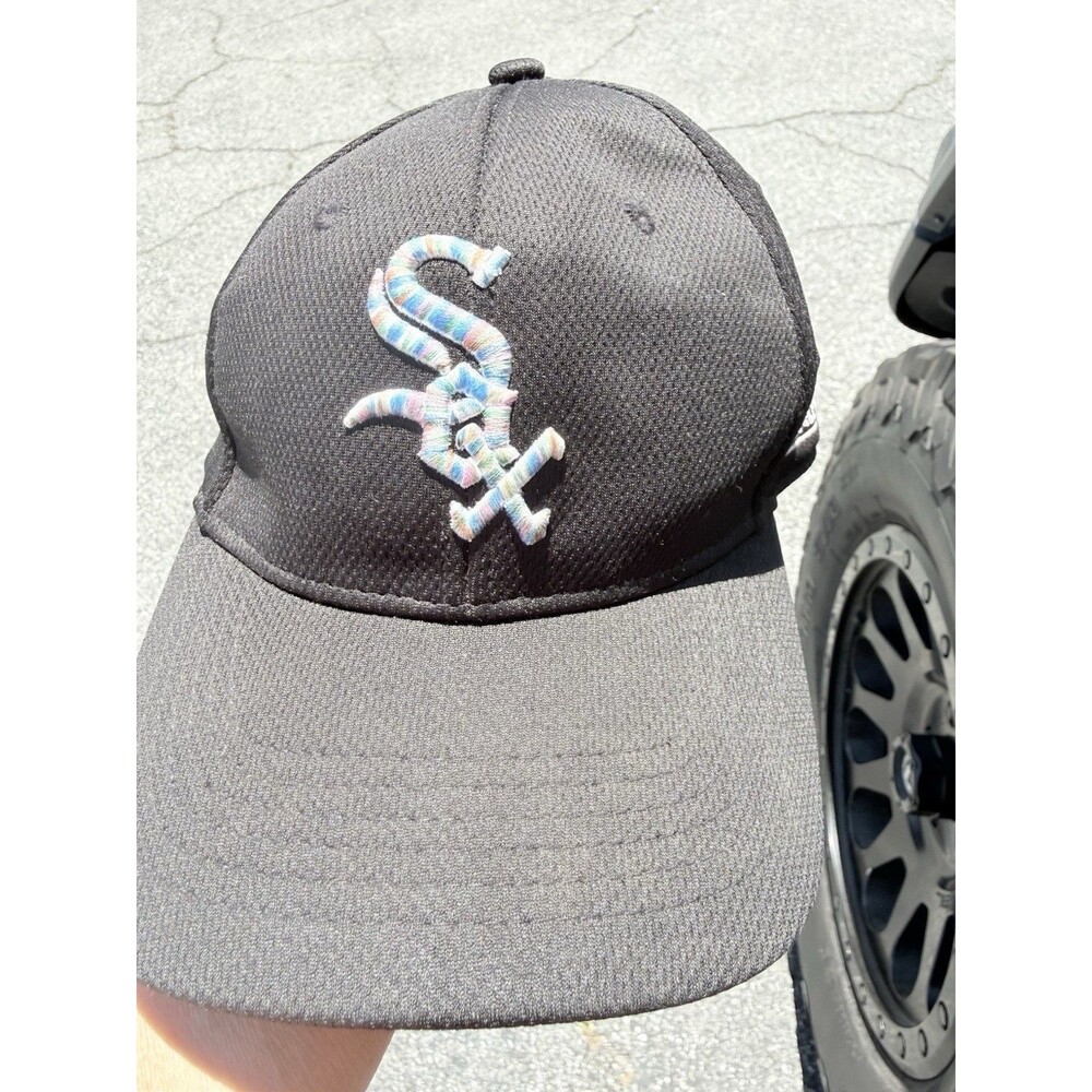 Oc Sports Chicago White Sox Youth Black Multi Color Strapback Hat Cap